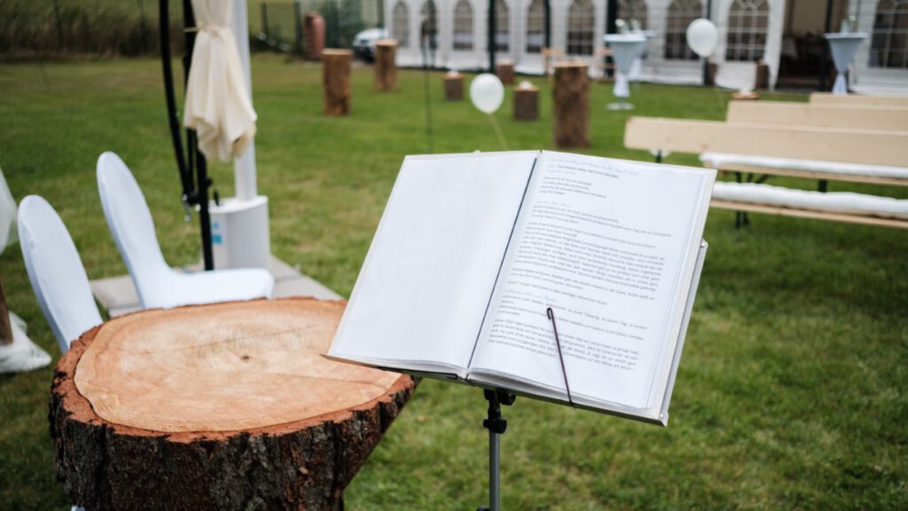 Hochzeitsfoto Reportagefoto bei der freien Trauung