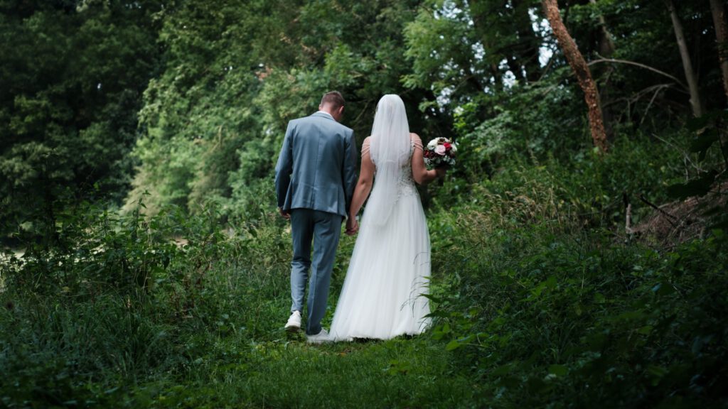 Hochzeitsfoto vom Hochzeitspaar