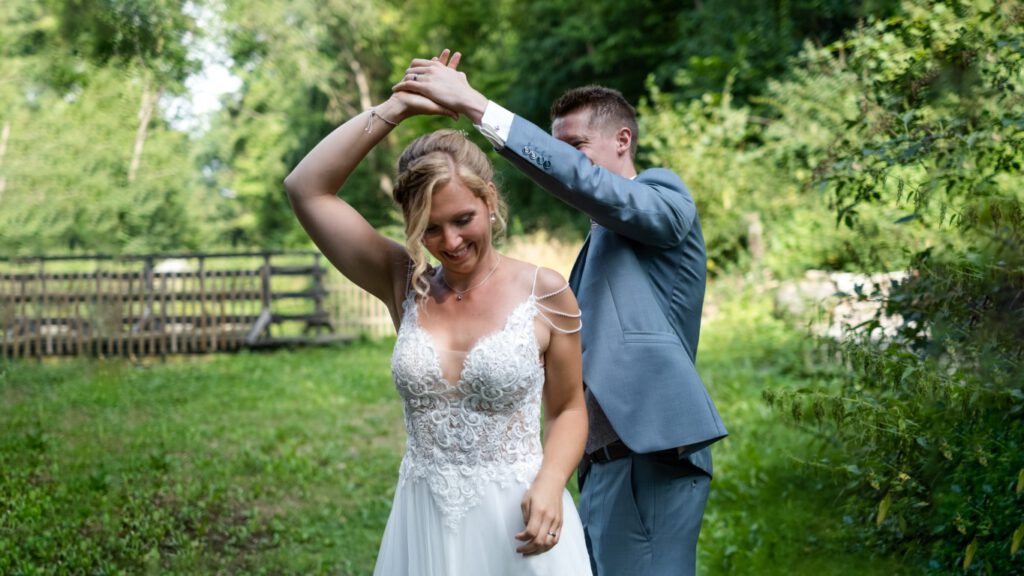 Hochzeitsfoto vom Hochzeitspaar