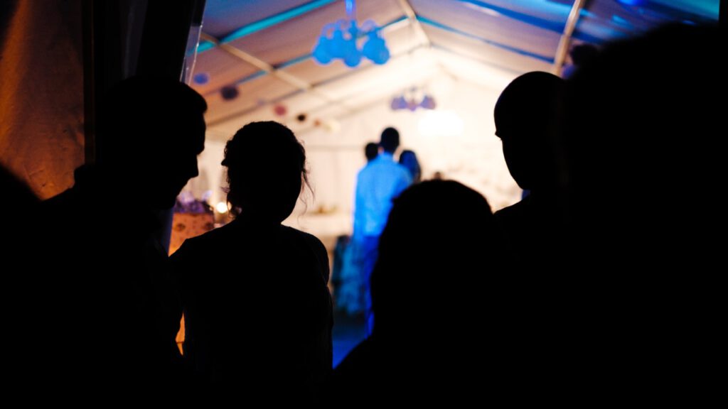 Hochzeitsfoto Reportage Partyzelt